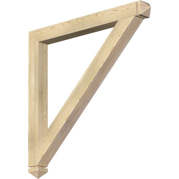 Ekena Millwork Traditional Arts & Crafts Rough Sawn Bracket, Douglas Fir, 4"W x 44"D x 44"H BKT04X44X44TRA03RDF - main